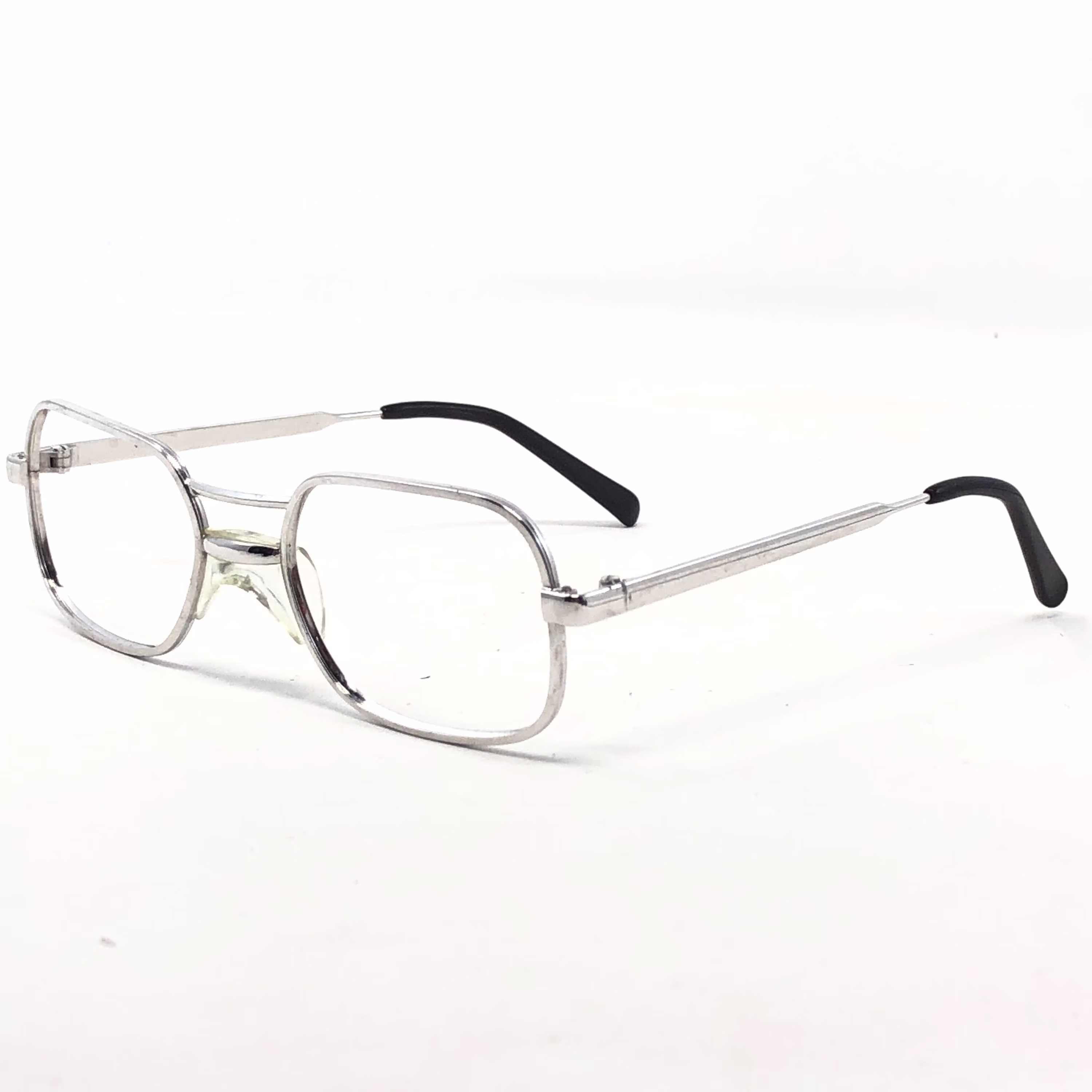 Vintage Pilot Eyeglasses Glasses Childs Frame Silver Metal Used Eyeglass Frames Retro Kids