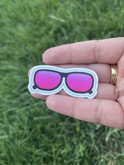 Sunglasses Die Cut Stickers, Laptop Planner Stickers