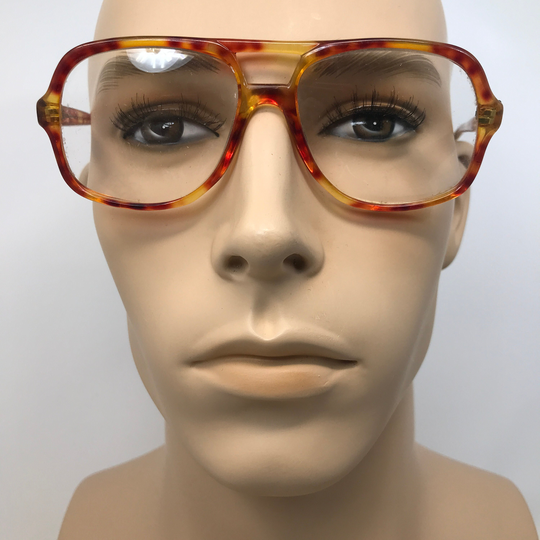 Vintage Pilot Eyeglasses Specsavers Glasses Frame Yellow Red Used Eyeglass Frames Retro