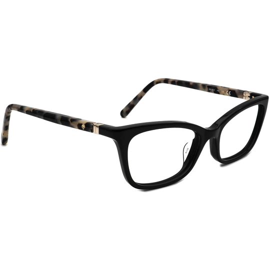 Kate Spade Women's Eyeglasses Delacy 7Ki Black/Tortoise Cat Eye Frame 52[]18 130