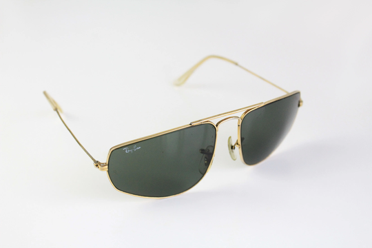 Vintage Ray Ban Explorer Bl Sunglasses Men's Accessories Retro Authentic Sunwear Vision Visual Of Sight Sunglass Green Glass 90's 80's Style