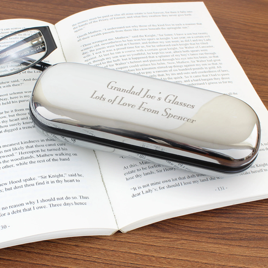 Personalised Eye Glasses Case - Fathers Day Gift | For Her Him Nan Grandad Birthday