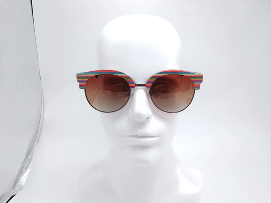 Rainbow Round Wood Sunglasses Prescription Glasses Groomsmen Proposal Eye Frames
