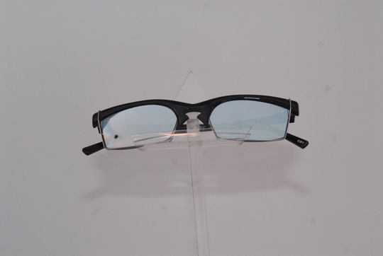 Frost Fresh Sunglasses, Extra Vergine Model, Black Face & Branche Color With Blue Lenses Mirror Effect, Handmade in Germany