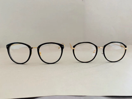 Vintage Chic Retro D Gold Eyeglasses Frame Optical Eyewear Non-Prescription With Clear Lenses For Women Men-17