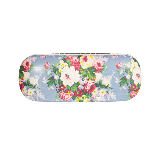 Delphine Vintage Rose Hard Shell Snap Shut Glasses Case Lou046