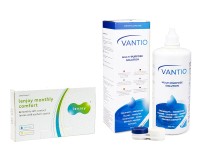 Lenjoy Monthly Comfort (6 lenses) + Vantio Multi-Purpose 360 ml with case