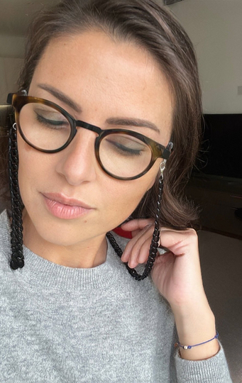 Black Eyewear Chain /Earbuds Holder /Glasses Straps/ Airpod/Sunglasses Cords /Eyewear Lanyards /Sunglasses Lightweight