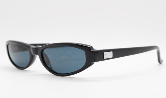 90S Vintage Cat Eye Sunglasses By Candies. Nos Tiny Slim Black Acetate Micro Frame. Rave 2000's. Club Kids Cateyes
