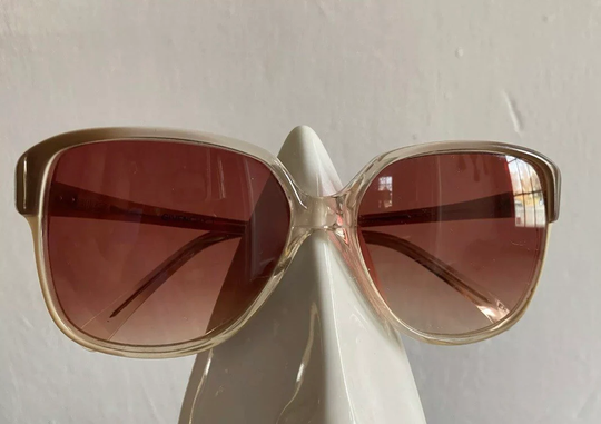 Vintage 1970 Brigitte Bardot Style Thin Frame Oversized Givenchy Sunglasses