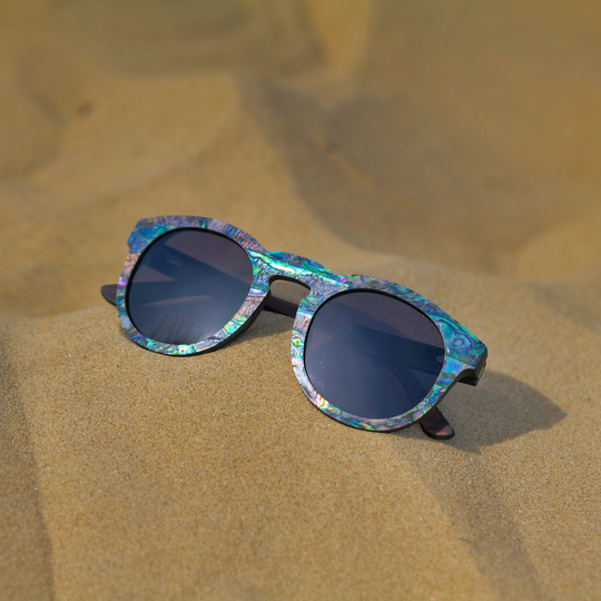 Rivington Seashell Unisex Fashion Sunglasses - Grey Lens