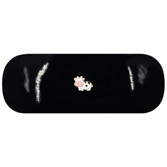 Cow Hard Glasses Case. Cattle Spectacle Dairy Reading Eyeglasses Longhorn Sunglasses Highland Birthday Gift