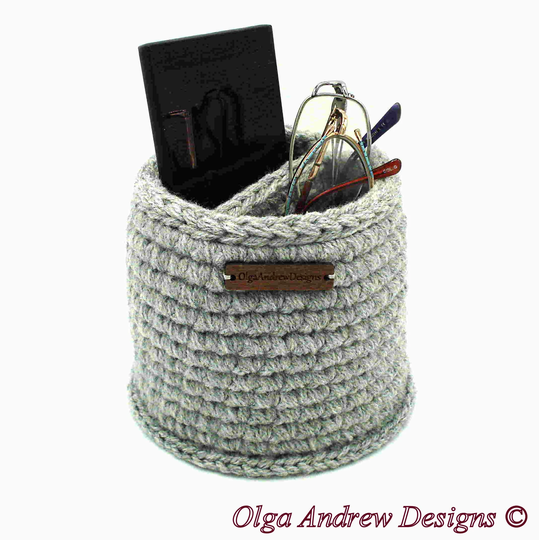 Round Large Divided Phone/Remote/Glasses Holder Stand, Glasses Cell Phone Holder, Remote Bedside Organizer, Olgaandrewdesigns