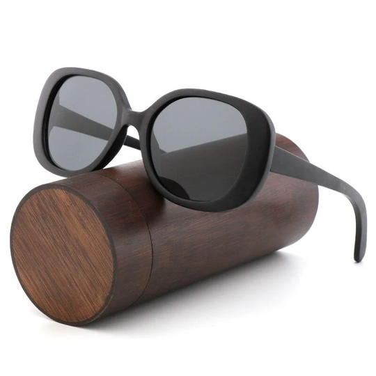 Wooden Jackieohh Style Ebony Sunglasses, Customise Your Lens & Choose Case Or Box For Wood Sunglasses