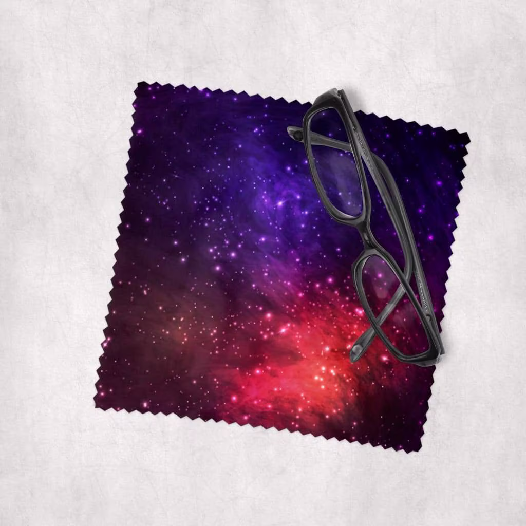 Space 2 - Microfiber Lens Cleaning Cloth For Eyeglasses, Cameras, Smartphones & All Screens