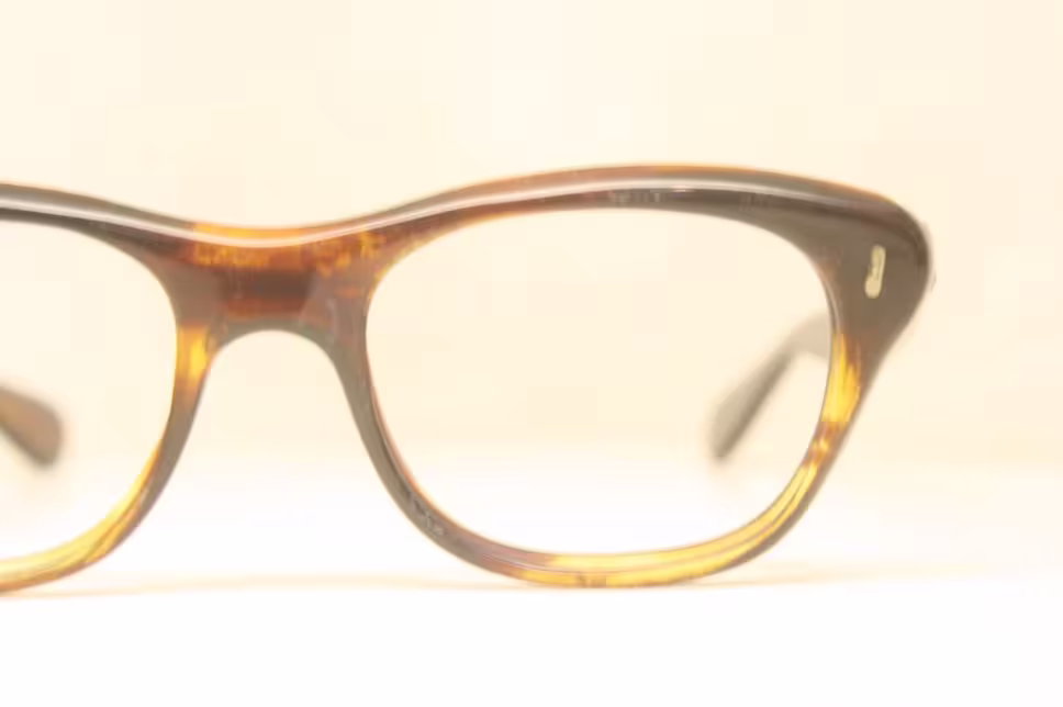 Vintage Tortoise Horn Rimmed Glasses 1960S Frames