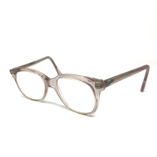 Vintage Merx Kids Eyeglasses Glasses Frame Clear Purple Square Used Eyeglass Frames Retro