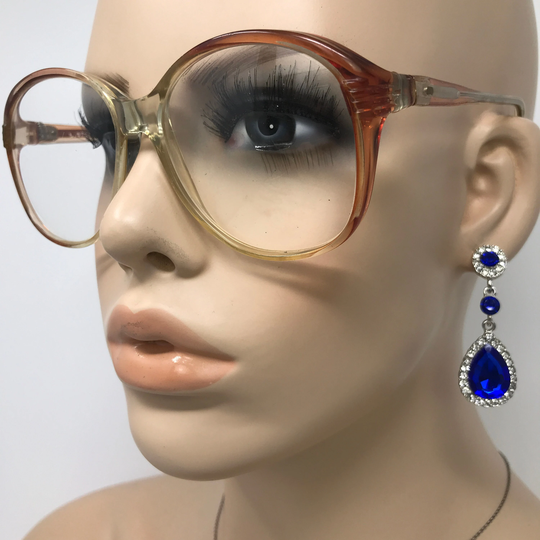 Vintage L. Stone Eyeglasses Glasses Frame Orange Square Used Eyeglass Frames Retro