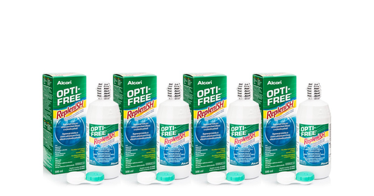 OPTI-FREE RepleniSH 4 x 300 ml with cases