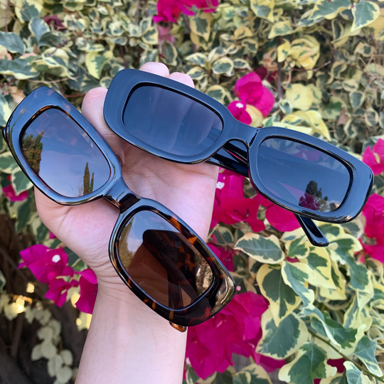Trendy Y2K Sunglasses, Women Baddie Sunnies Black, Brown
