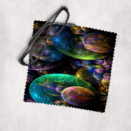 Trippy Bubbles - Microfiber Lens Cleaning Cloth For Eyeglasses, Cameras, Smartphones & All Screens