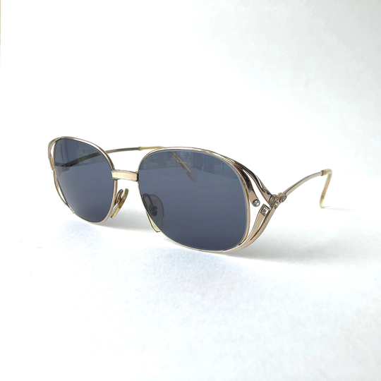 Christian Dior 80S Vintage 2537 Metal Frame Sunglasses