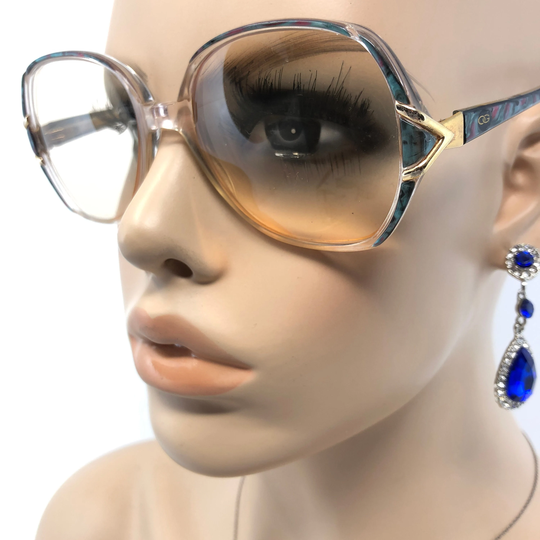 Vintage Oliver Goldsmith Og152S Eyeglasses Glasses Frame Blue Oversized Used Eyeglass Frames Retro