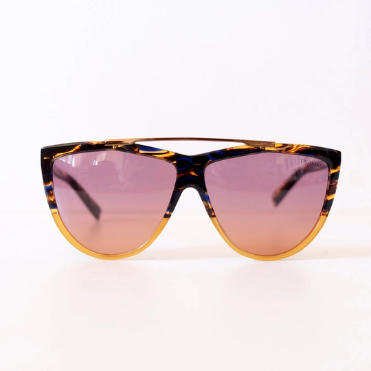 Trussardi Authentic Deadstock Vintage Aviator Degraded Sunglasses For Women Str140