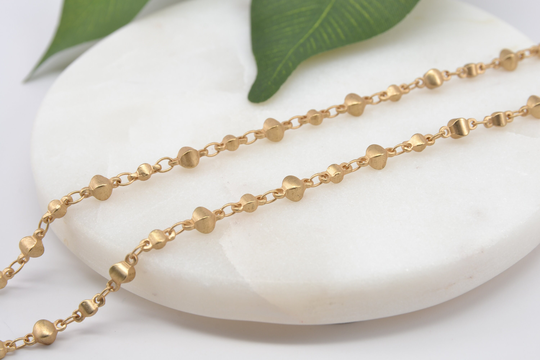 Satin Gold Eyeglasses Chain - Eye Glass Reading Glasses Gold Leash Holder Retainer