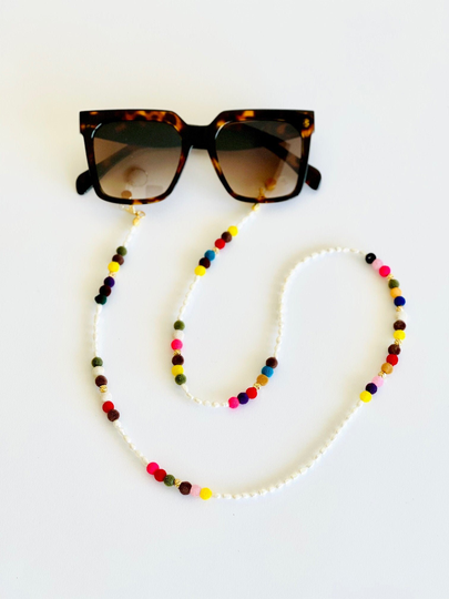 Pearl Beads Sunglasses Chain Mask Holder Glasses Cords Lanyard Eyewear Straps Evil Eye Chains