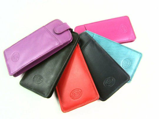 Unisex High Quality Soft Real Leather Glasses Sunglasses Case Protector Pouch