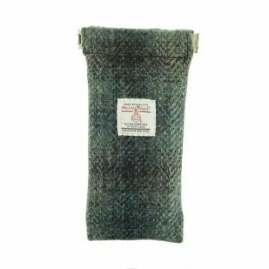 Harris Tweed Glasses Case in Moss Green lb2109-Col91