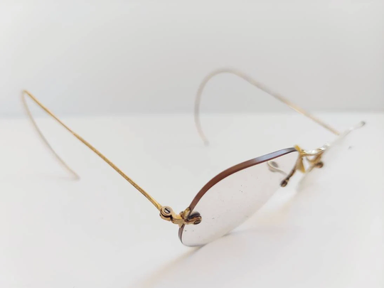 Vintage Art Deco 12K Gold Ornate Eyeglasses Frames
