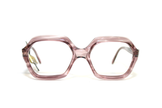 Lizon France Eyeglasses Vintage Thick Eye Glasses 1970's 70's New Old Stock Nos Free Shipping Medium 50-20-135 Tortoise Horn Women