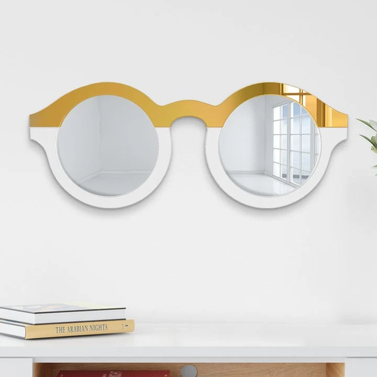 Cool Sunglasses Wall Decor, Art, Decor Glasses, Optometry Eyeglass Mirror, Dorm Hanging Mirror