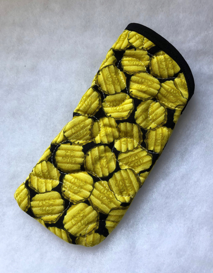Quilted Sunglass/Eyeglass Case - Pickles