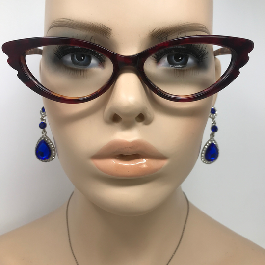 Vintage Cat Eye Eyeglasses Leo & Lulu Fauve Glasses Frame Red Used Eyeglass Frames Retro