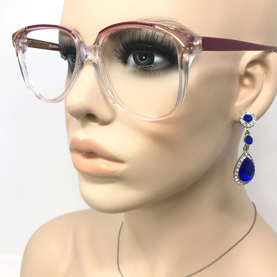 Vintage K.blyth La Scala Eyeglasses Glasses Frame Red Pink Square Used Eyeglass Frames Retro Italy