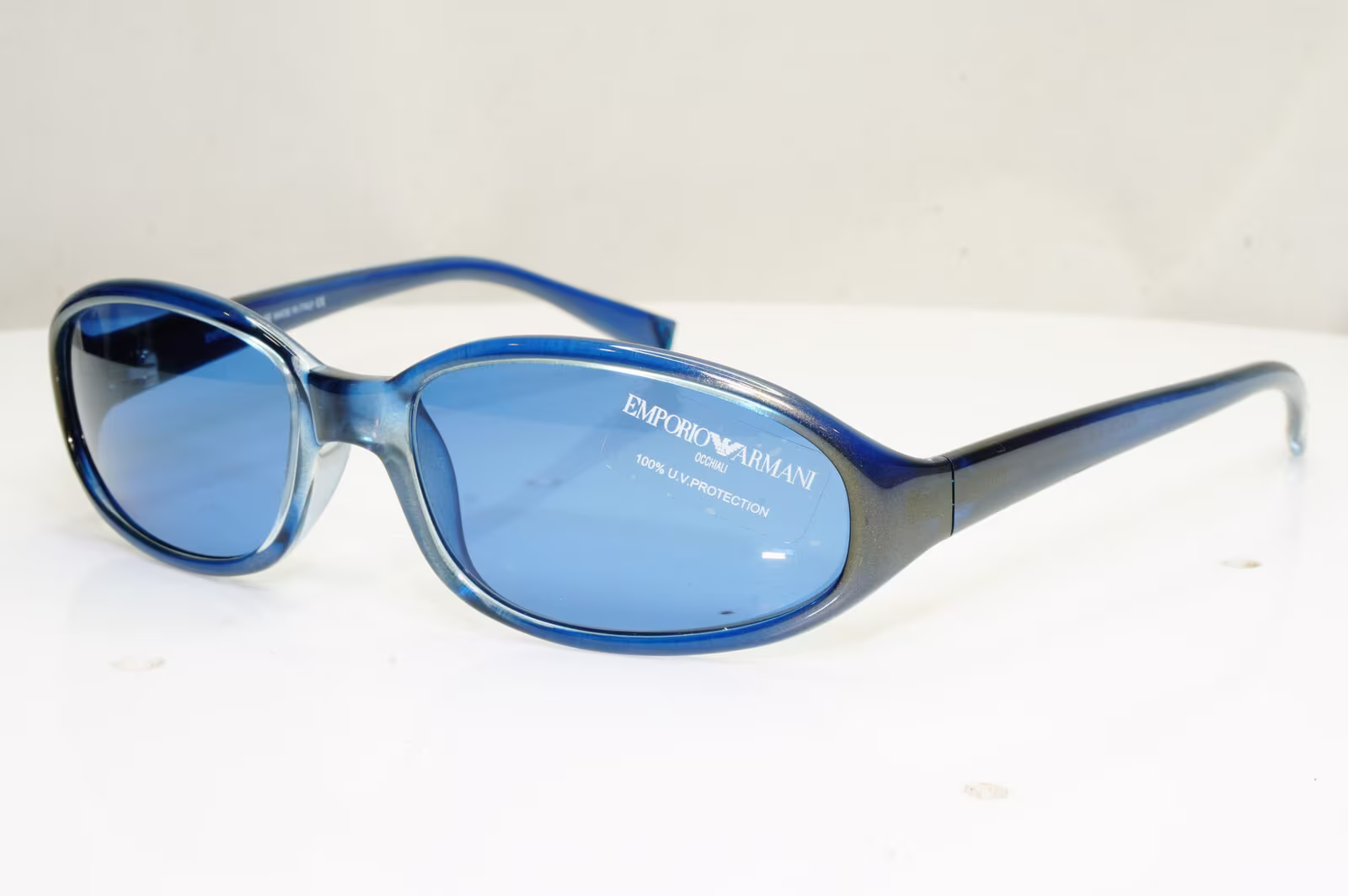 Authentic Emporio Armani Mens Womens Vintage Sunglasses Blue 629 498 30676