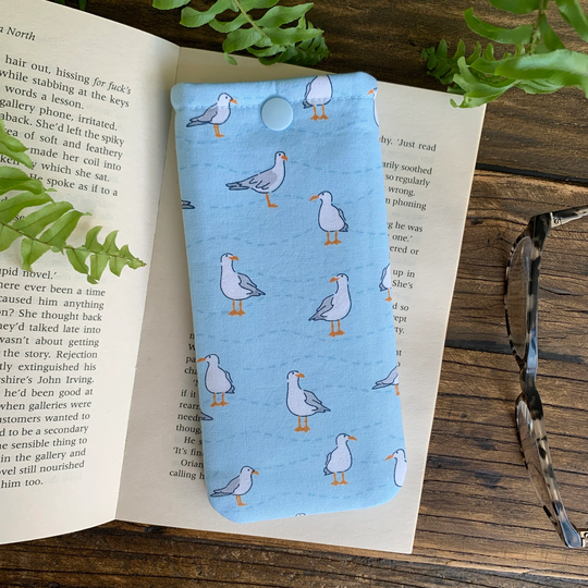 Handmade Seagull Fabric Glasses Case Sunglasses Bird Pouch Spectacle Cover Seaside Gift Idea