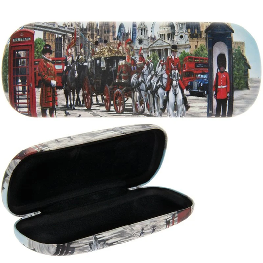 London Scene Hard Glasses Specs Case Snap Shut With Cleaning Cloth Lp72095