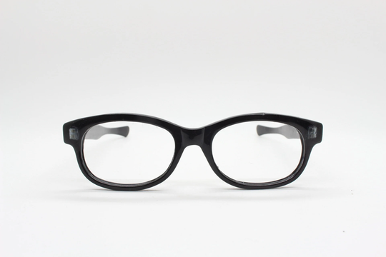 90S Vintage Black Glasses. 60S Design Low Profile Rectangular Straight Arm Optical Frames. Prescription Eyeglasses. Rx Spectacles. Bnwt Nos