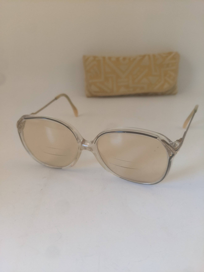 Vintage Eyeglasses With Gold Case. Costume Attire. Retro Eyeglass Decor. Reading Glasses