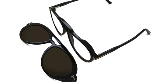 Tom Ford Eyeglasses FT5760-B Blue-Light Block with Clip-On 001