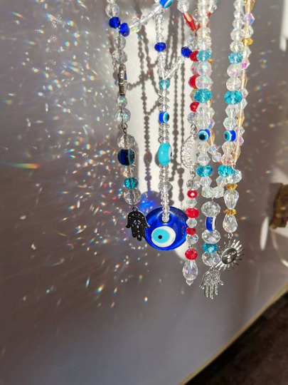 Suncatcher Car Rear View Mirror Charm Ab Crystals Gift/Truck Talisman Amulet Travel Protection