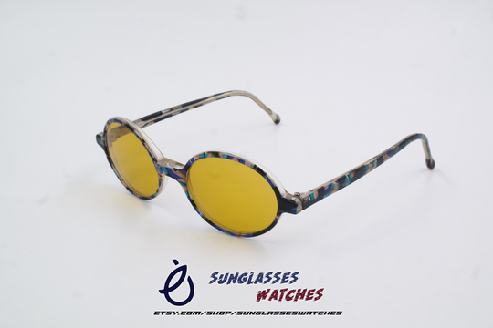 Vintage Colorful Acetate Handmade in France Sunglasses/Good Condition Vintage Women