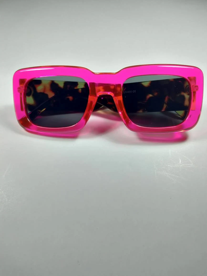 Square Pink Frame Sunglasses