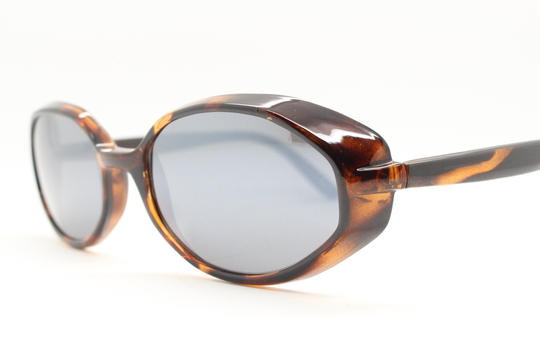 90S Vintage Oval Octagon Sunglasses. Curved