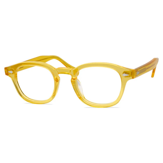 Yellow Retro Horn Rimmed Eyeglasses Vintage Style 1950's 1960S Glasses