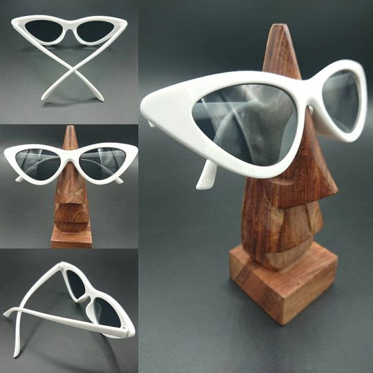 White Cat Eye Sunglasses 1950S Retro Mod Style Rockabilly Pin-Up Uv400